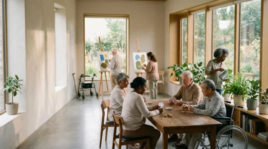 Older adults participating in diverse mentally stimulating activities for brain health